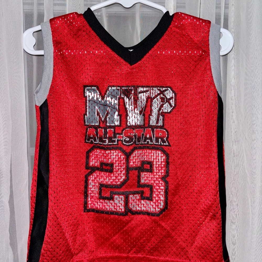 All-Star '23 Red Kids Basketball Tank Top
